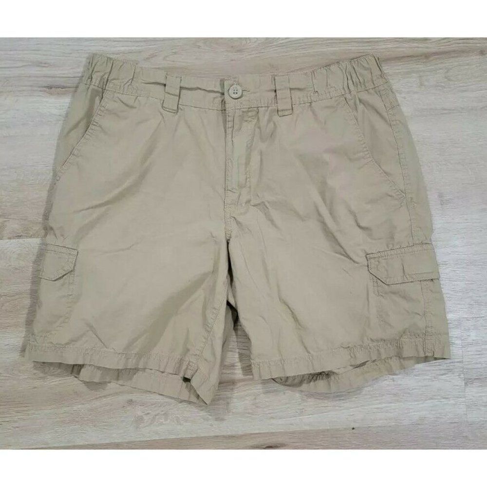 Columbia Mens Shorts Size 36x8 Washed Out Cargo Tan